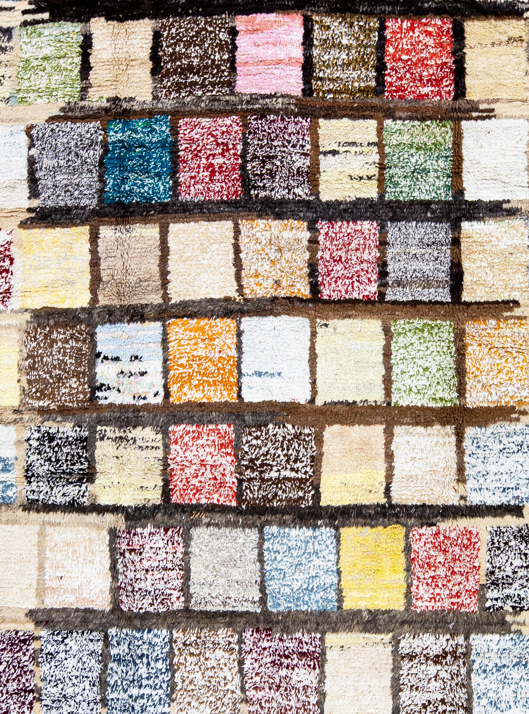 multicolor square rug