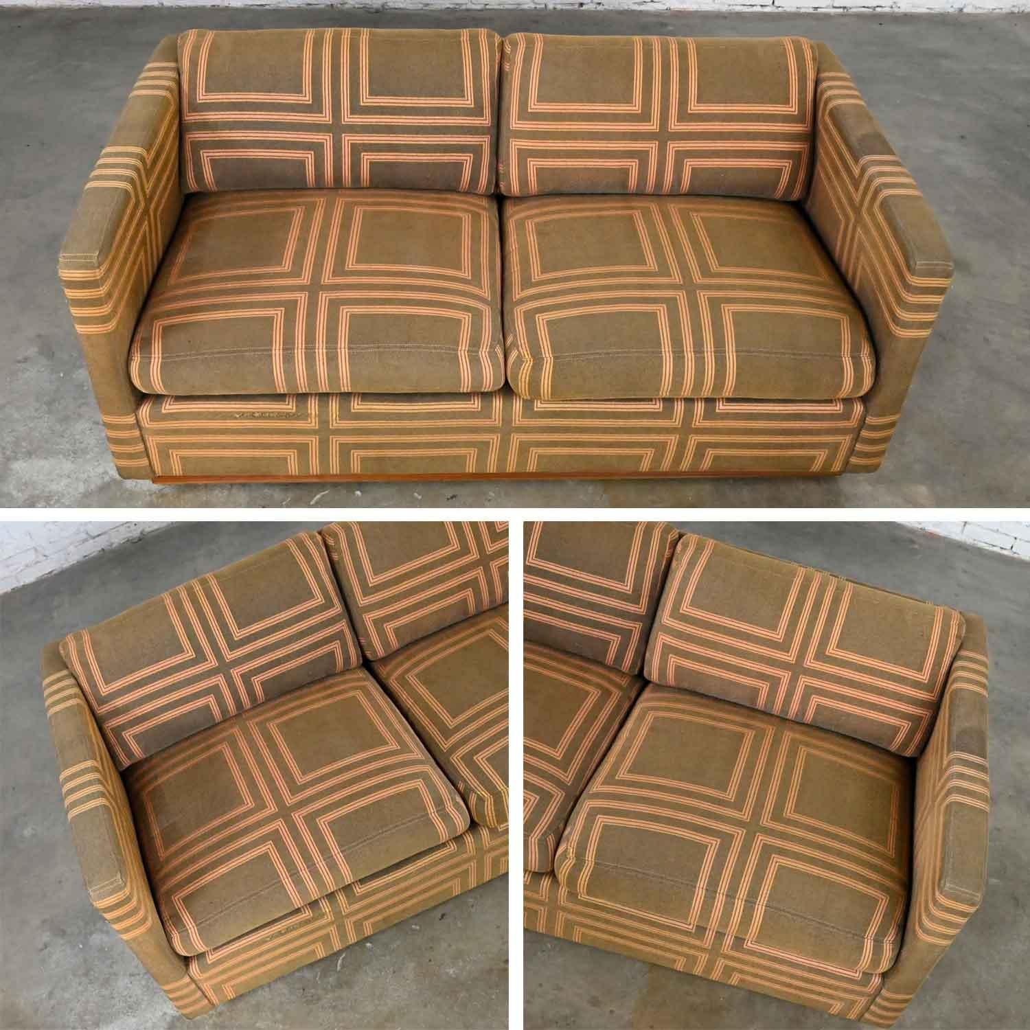 Modern Tuxedo Love Seat Sofa by Milo Baughman for Thayer Coggin Designer's Group 5