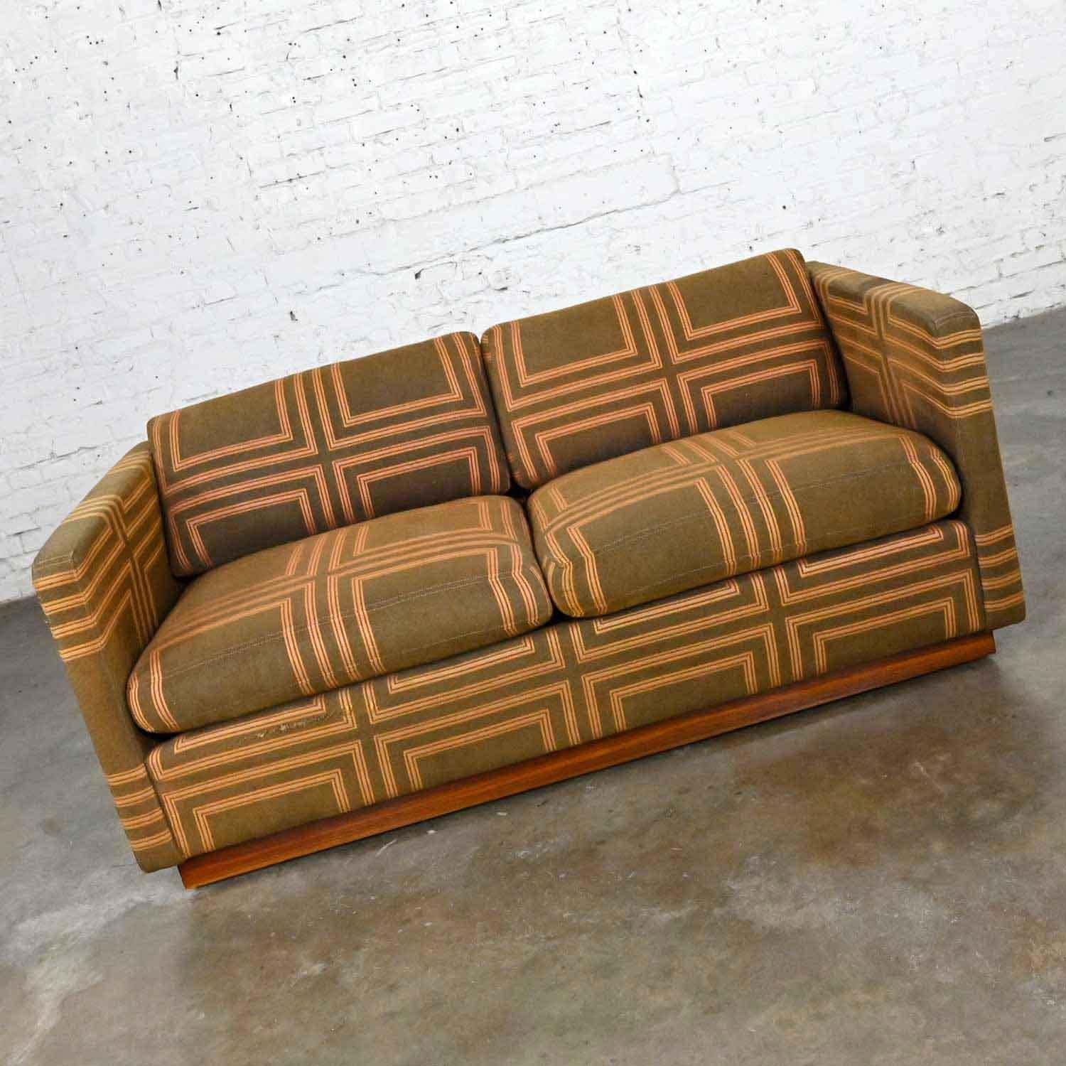 American Modern Tuxedo Love Seat Sofa by Milo Baughman for Thayer Coggin Designer's Group