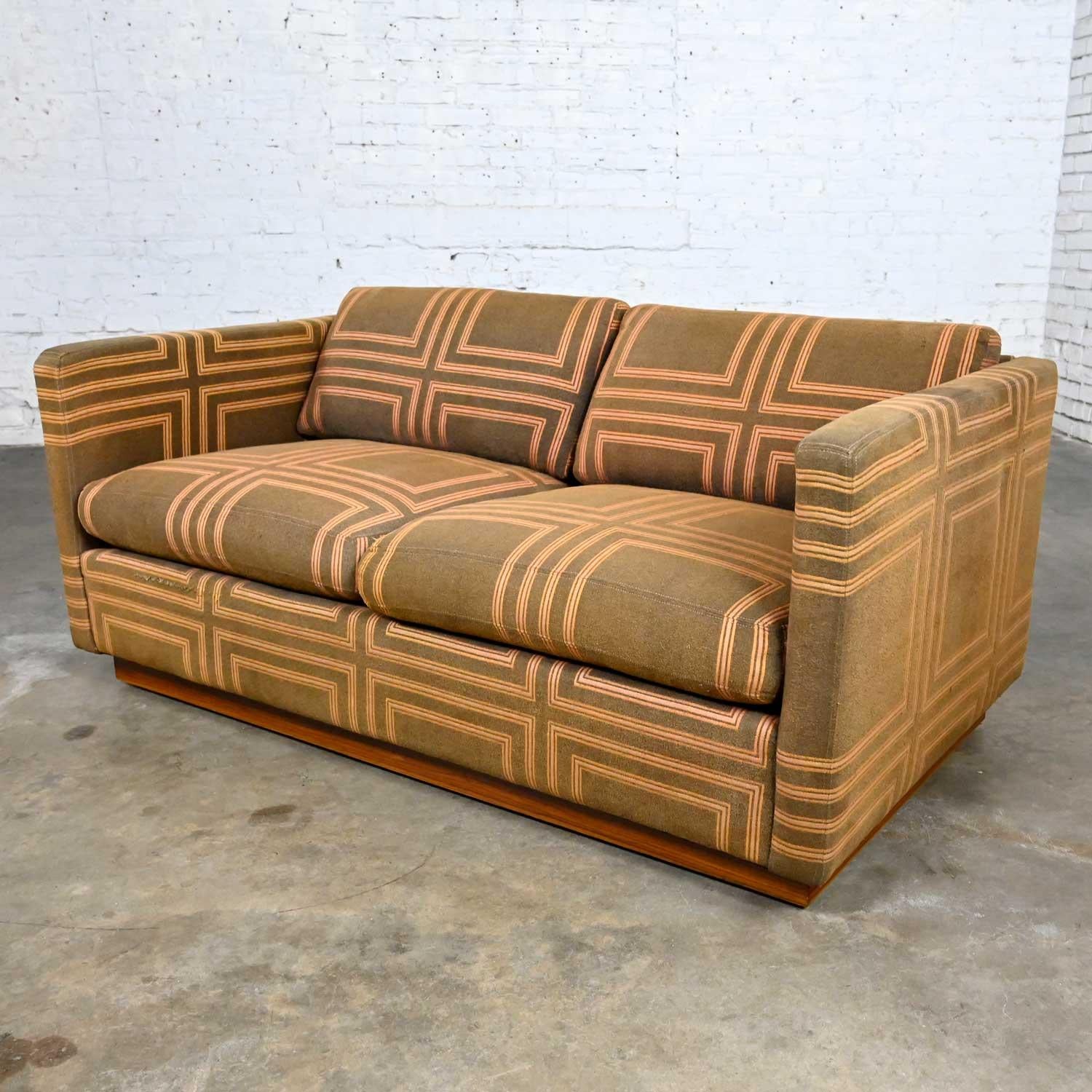 Modern Tuxedo Love Seat Sofa by Milo Baughman for Thayer Coggin Designer's Group 2