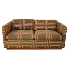 Modern Tuxedo Love Seat Sofa by Milo Baughman for Thayer Coggin Designer's Group