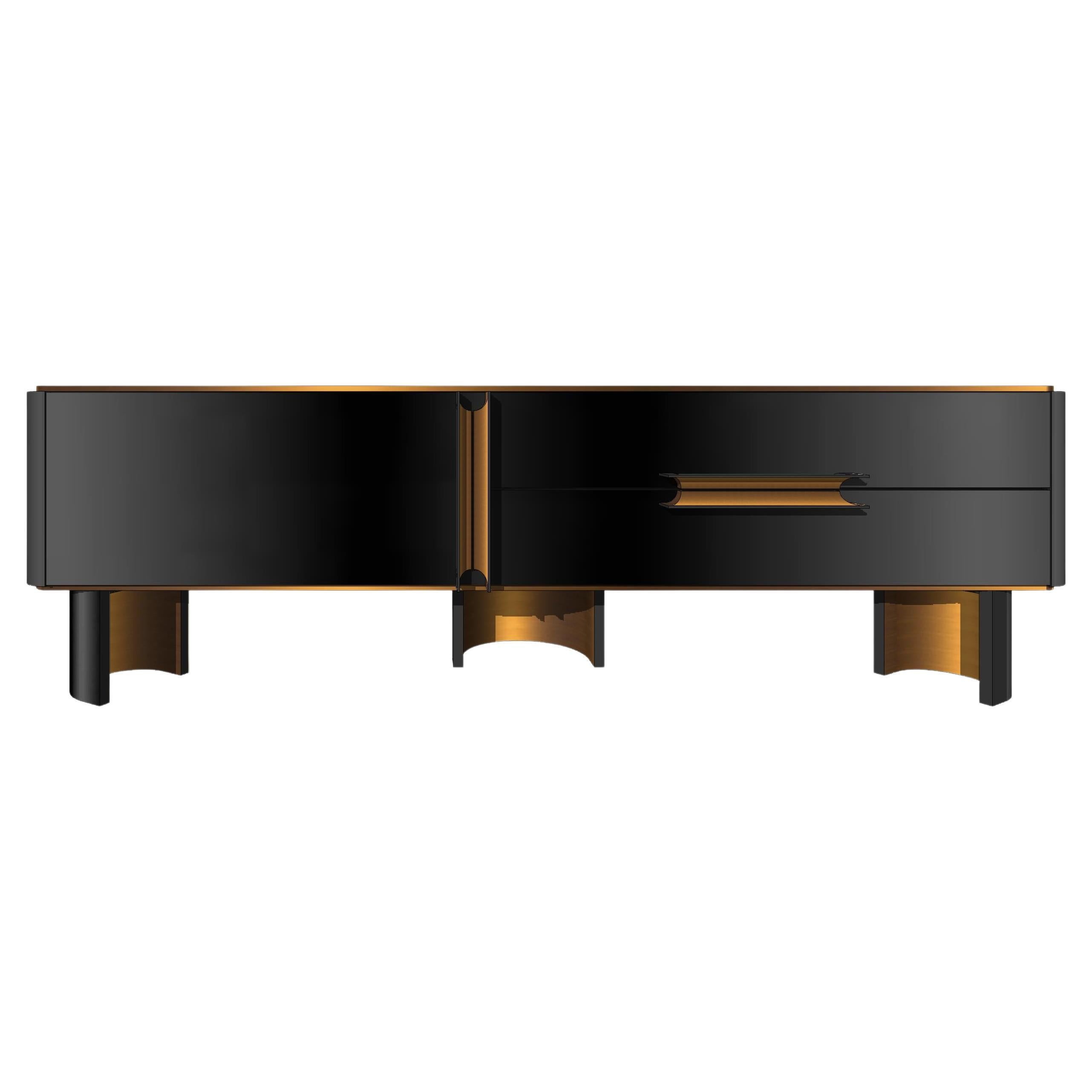 Modern TV table from Egli design For Sale