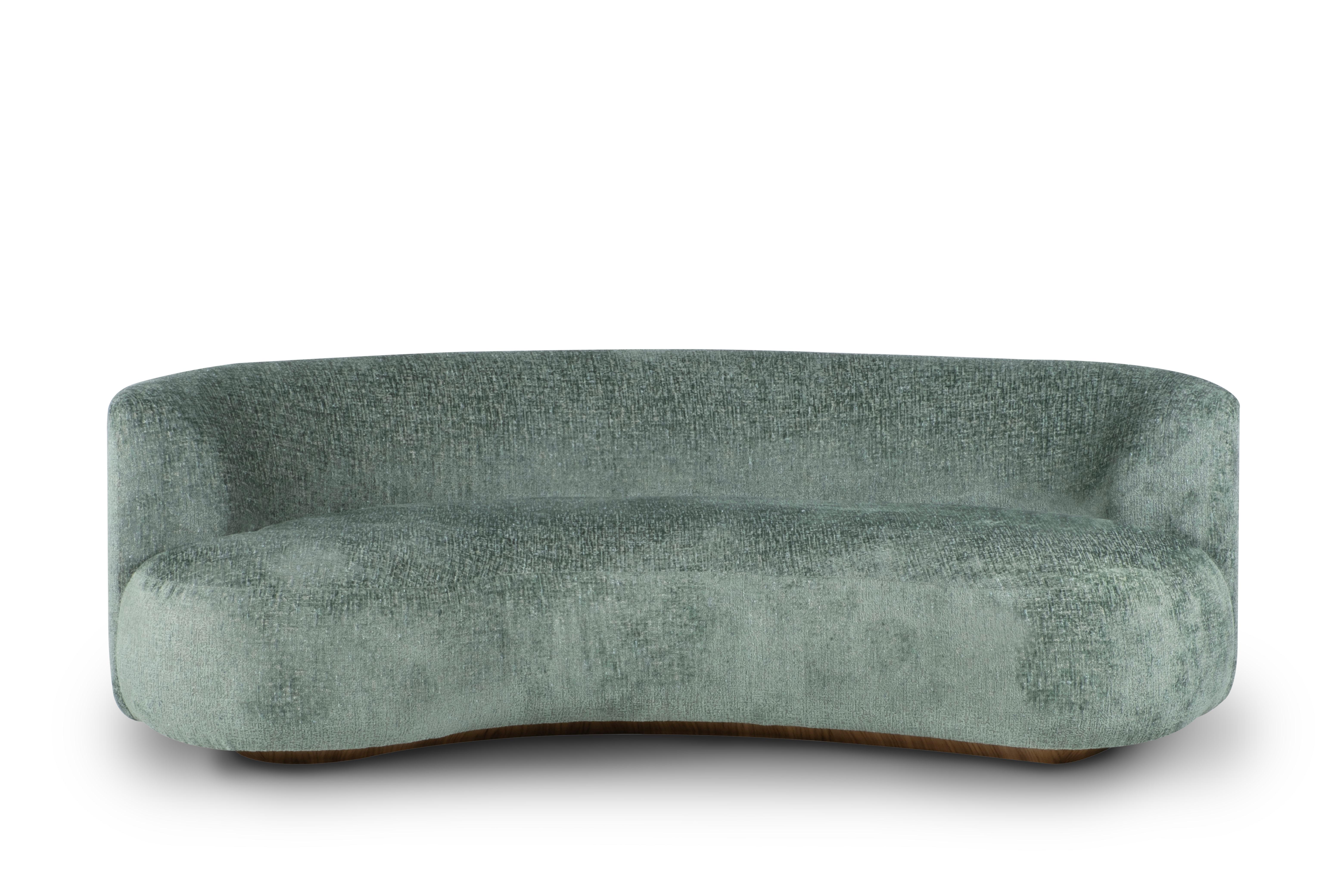 Twins Sofa, Contemporary Collection, Handcrafted in Portugal - Europe by Greenapple.

Designed by Rute Martins for the Contemporary Collection, the Twins curved couch and day bed share the same genes, yet each possesses a distinct design, creating a