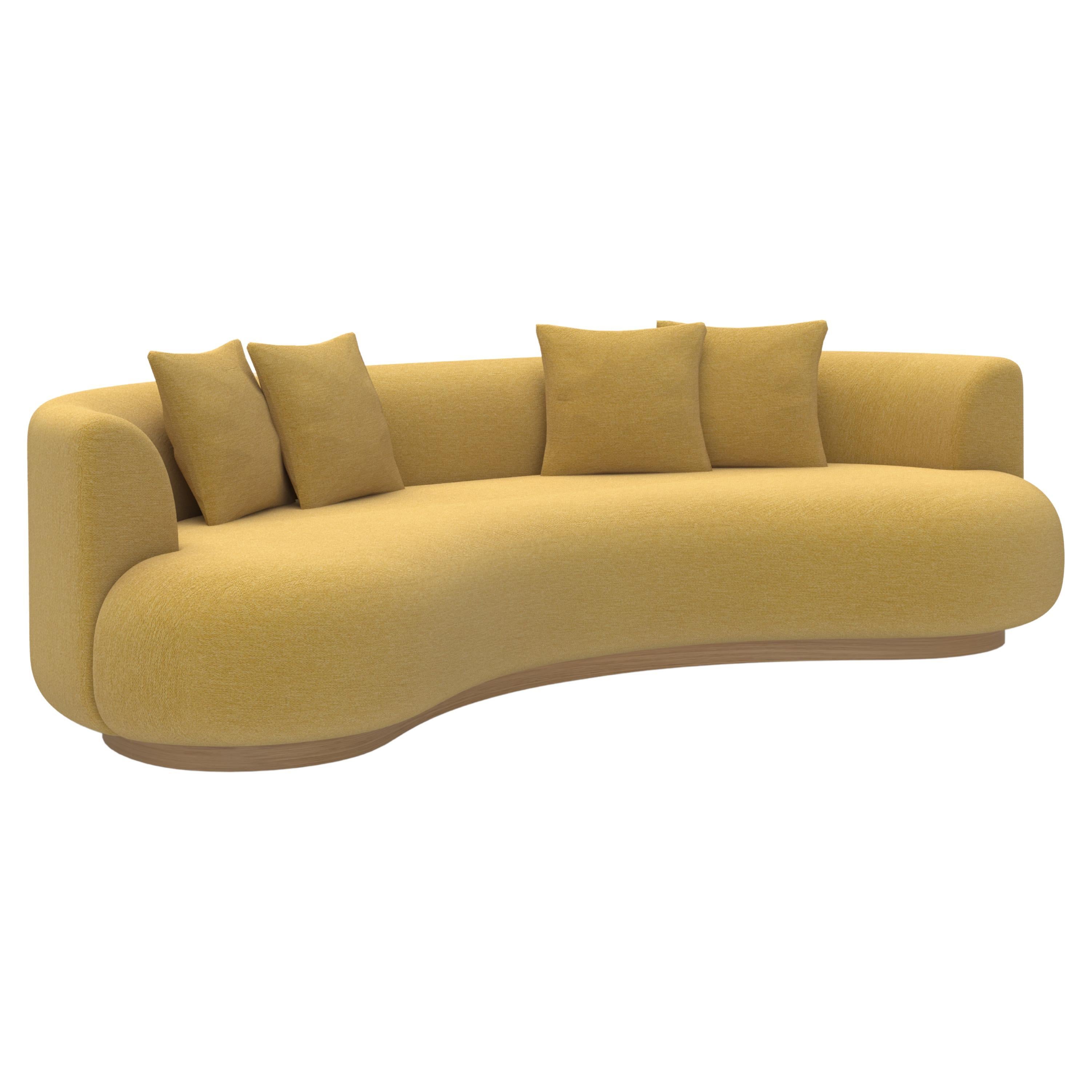Coussin Twins moderne incurvé, velours Baby Mango, fabriqué à la main au Portugal par Greenapple
