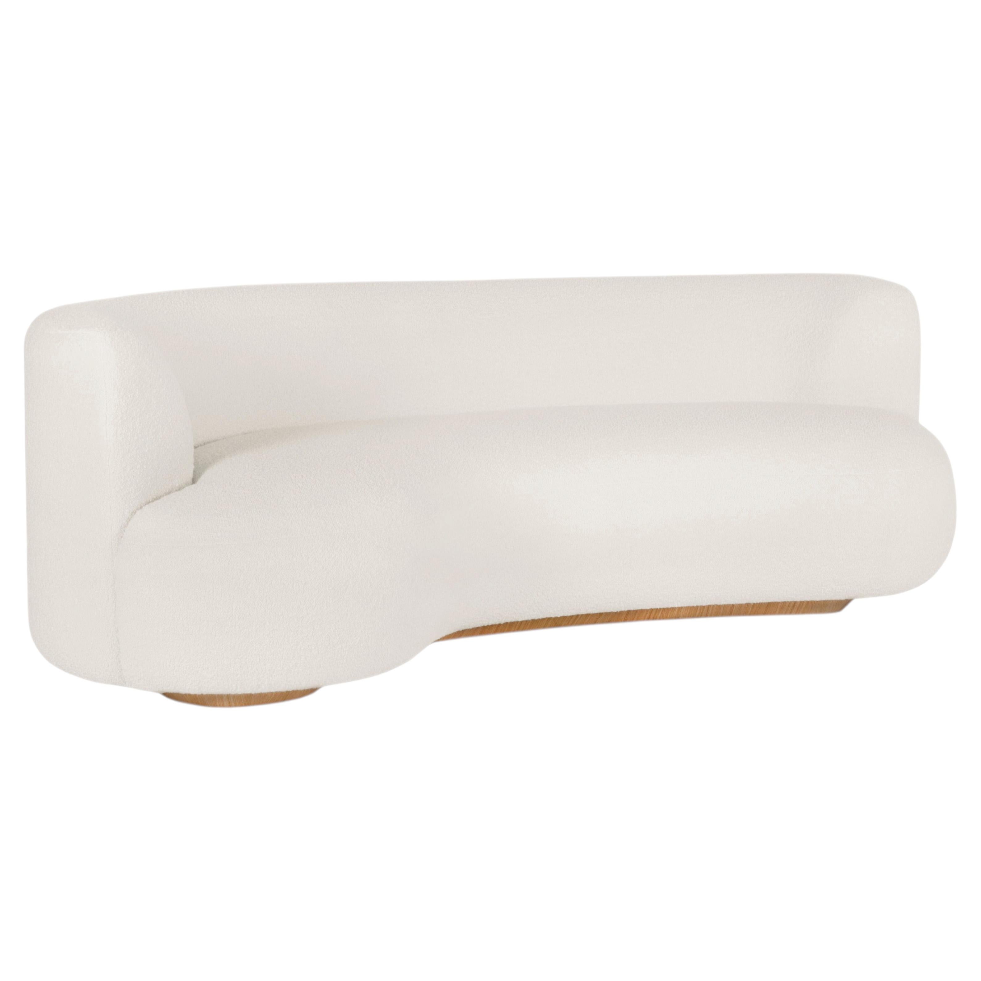 Modern Twins Curved Sofa, Italian Bouclé, Handmade in Portugal by Greenapple