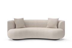 Sofá curvado Modern Twins OUTDOORS, Lienzo DEDAR Beige, Hecho a mano por Greenapple