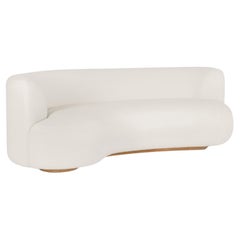 The Modern Twins Outdoors Canapé incurvé, bouclé italien, fait à la main par Greenapple