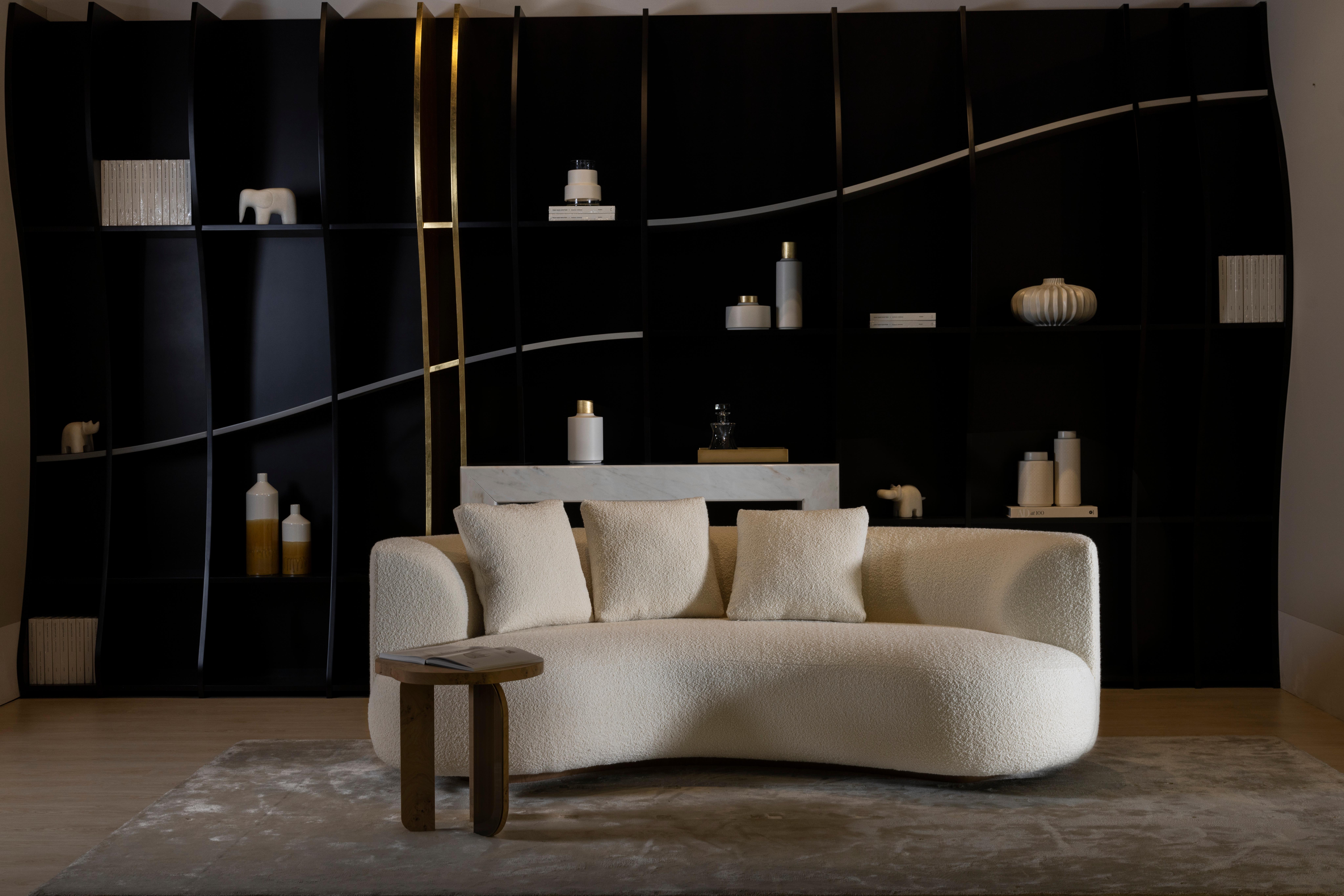 Modernes Zwillingssofa für draußen Beige gewebt, handgefertigt in Portugal von Greenapple (Handgefertigt) im Angebot