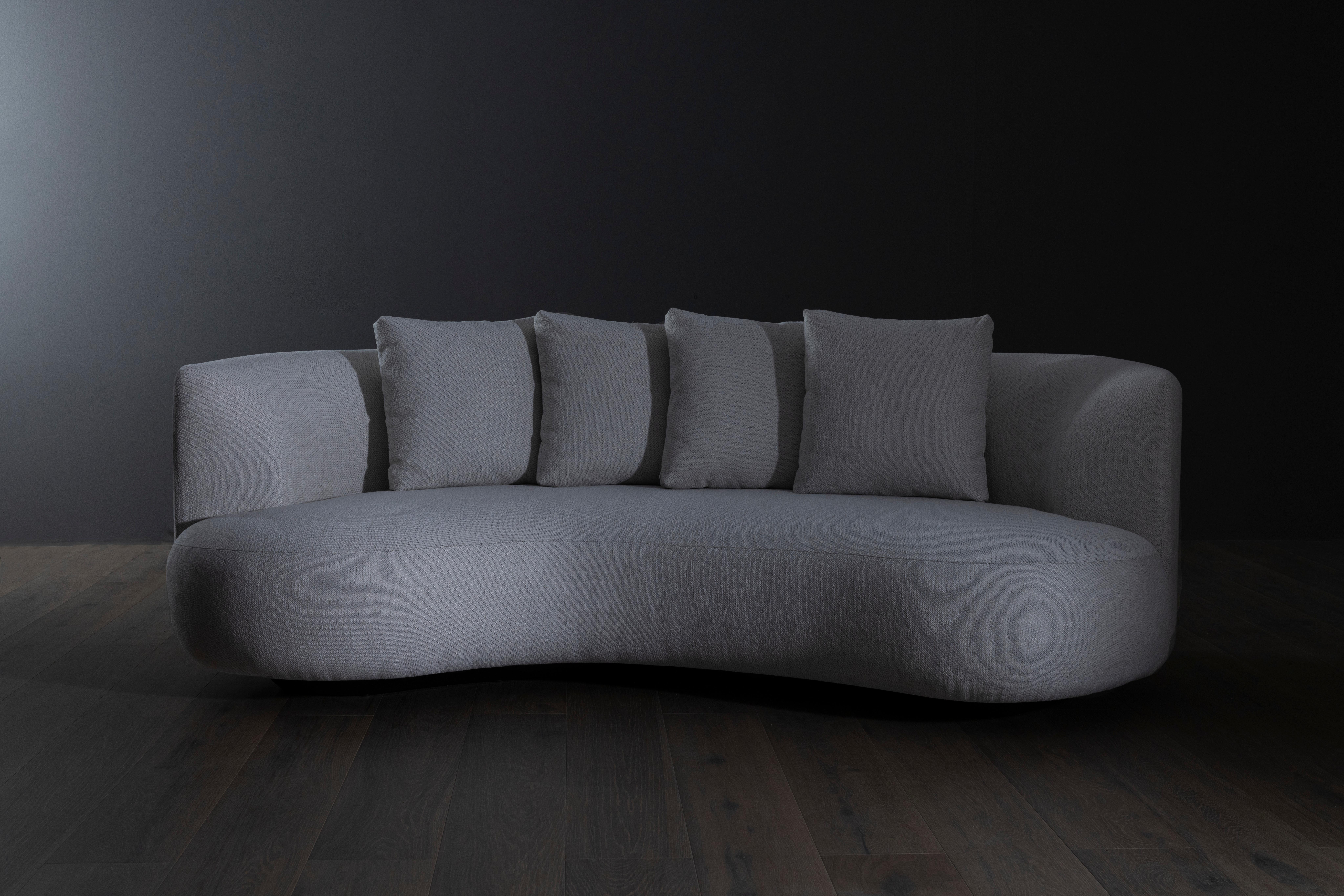 Modernes Zwillingssofa für draußen Beige gewebt, handgefertigt in Portugal von Greenapple (Handgefertigt) im Angebot