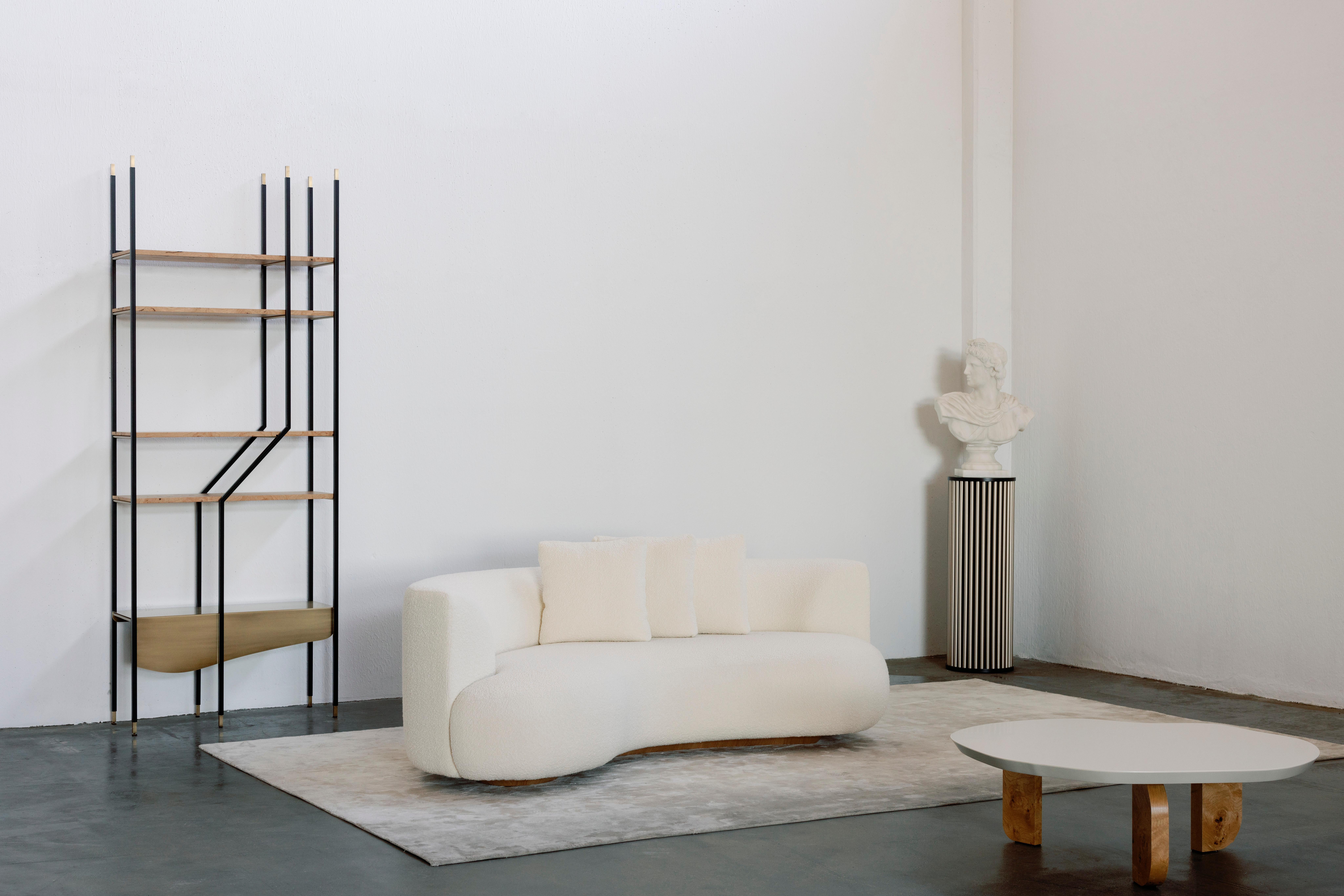 Modernes Zwillingssofa für draußen Beige gewebt, handgefertigt in Portugal von Greenapple (21. Jahrhundert und zeitgenössisch) im Angebot
