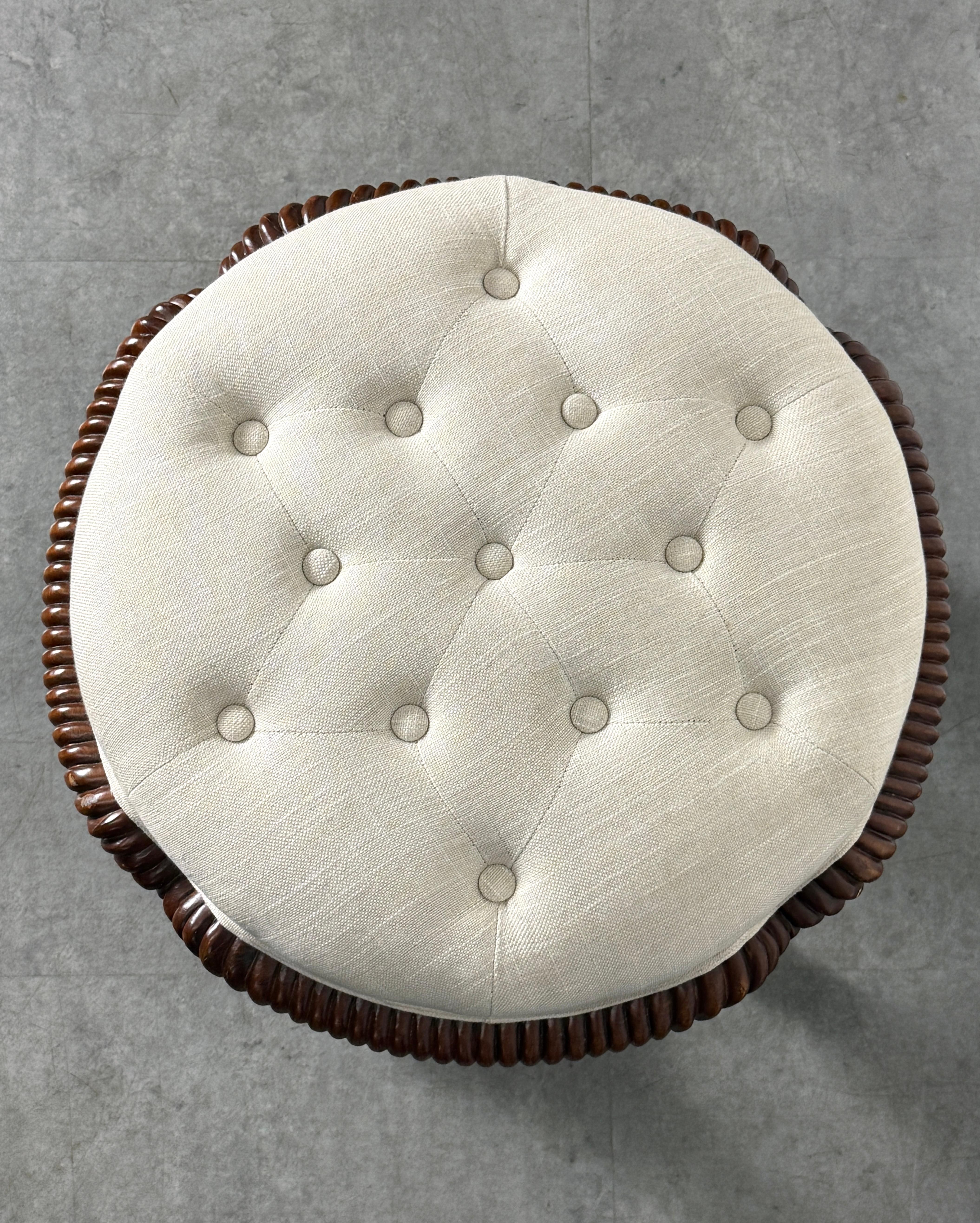 Modern Twisted Rope Sculptural Tabouret Stool after AME Fournier, 21st Century en vente 2