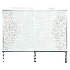 Modern Two-Door Blossom Buffet with Vintage Style Base by Ercole Home