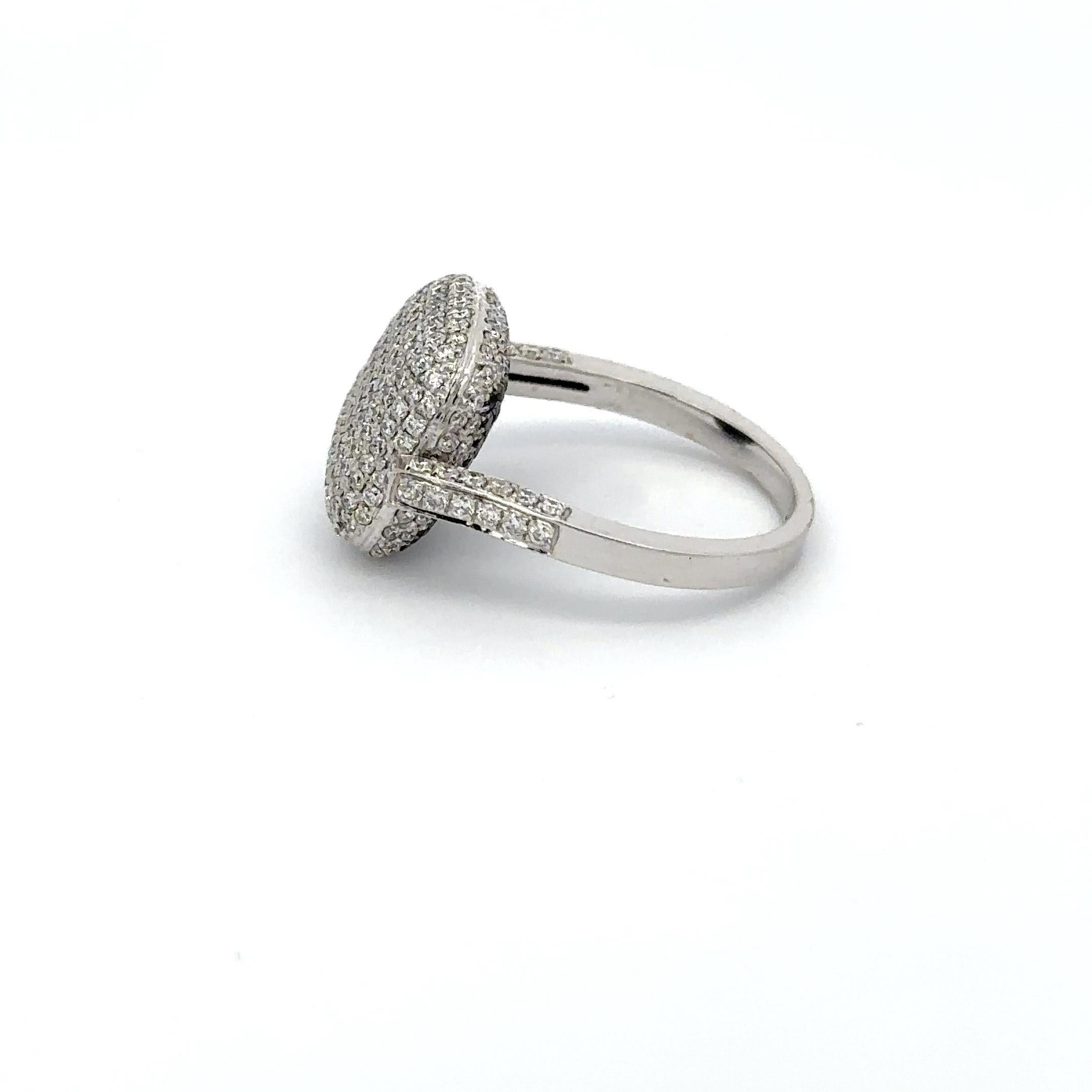 For Sale:  Unique Diamond Flip Ring in 18k Solid White Gold, Fine Jewelry for Him  9