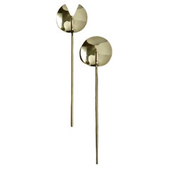 Modern Two Piece Brass Salad Set Forged and Fabricated in Mirror Finish Brass