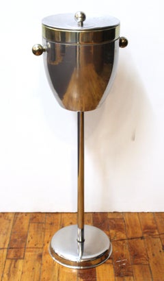 Modern Two-Toned Metal Champagne Stand