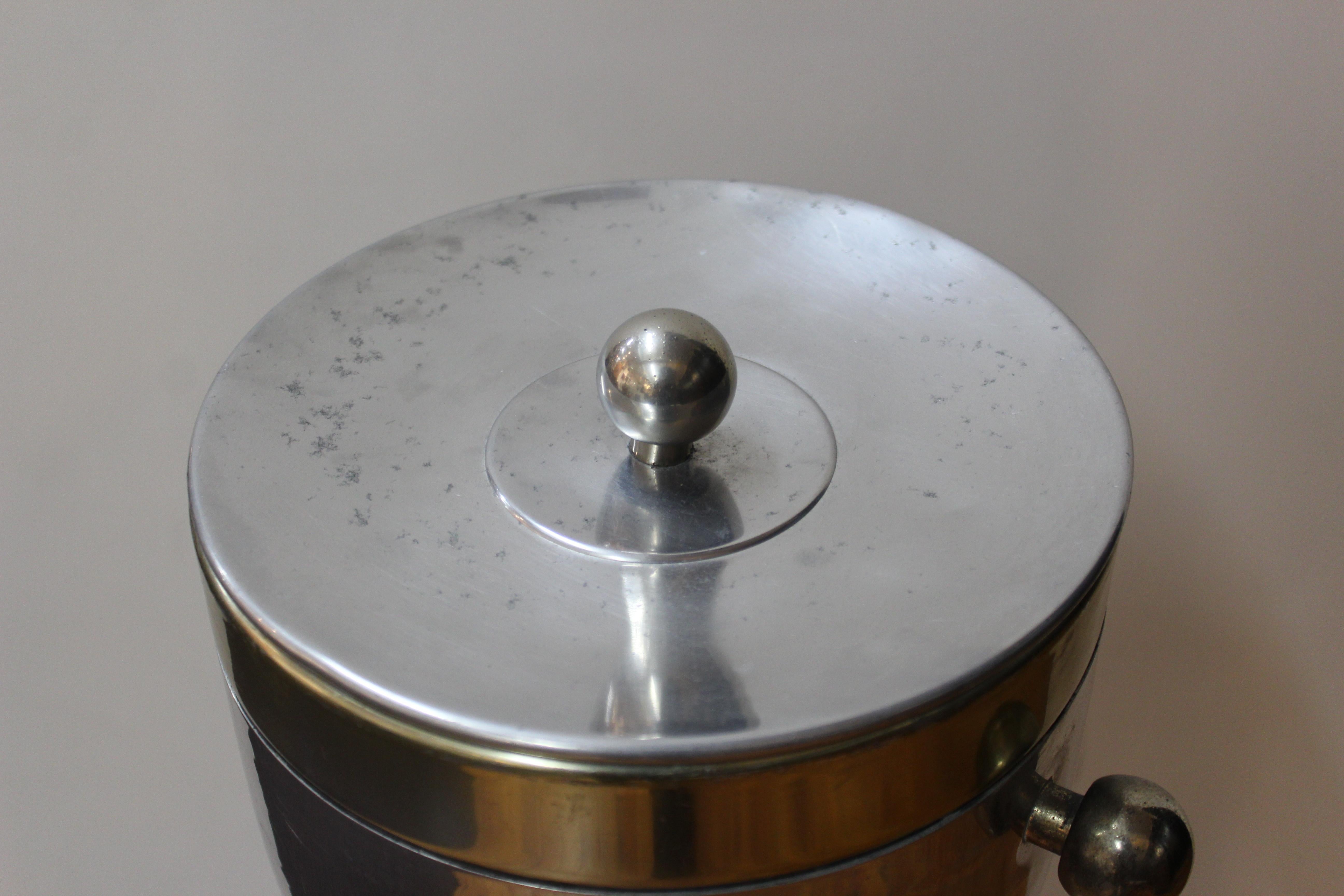 20th Century Modern Two-Toned Metal Champagne Stand