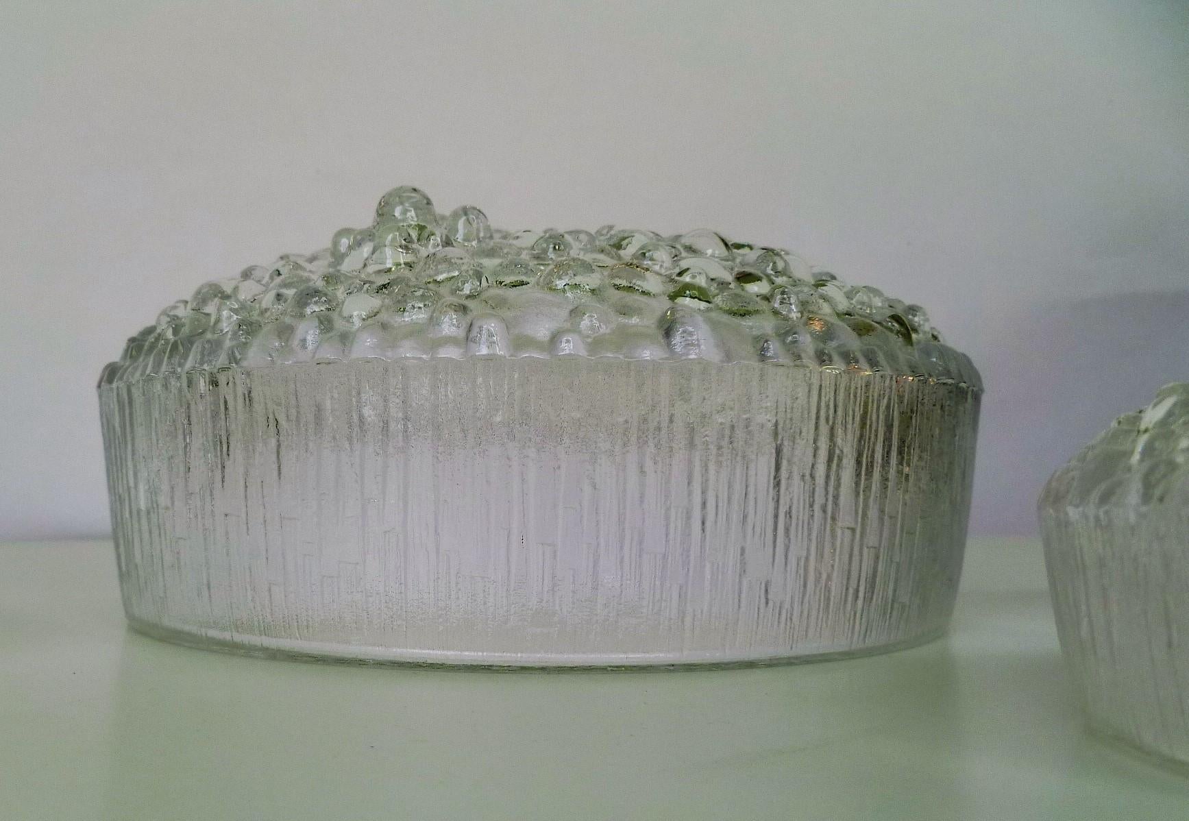 Late 20th Century Modern Ultima Thule Tapio Wirkkala for Iittala, Finland 7 Glass Bowls