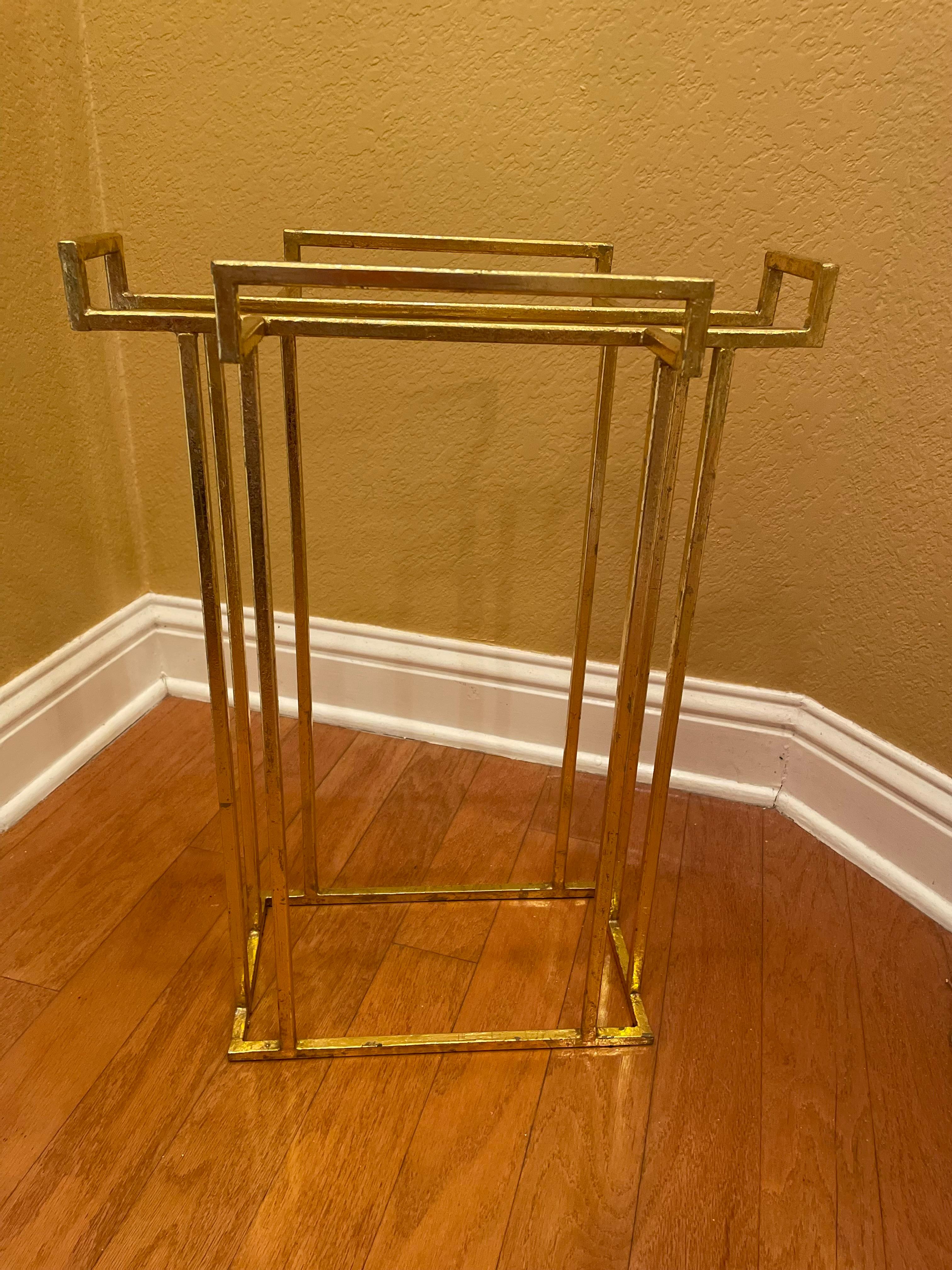 Modern Umbrella Stand -- Gold-Leaf on Metal  For Sale 3