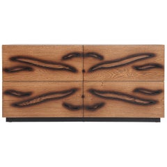 Modern Brown, Black Sideboard, Chest of Drawers or Console 