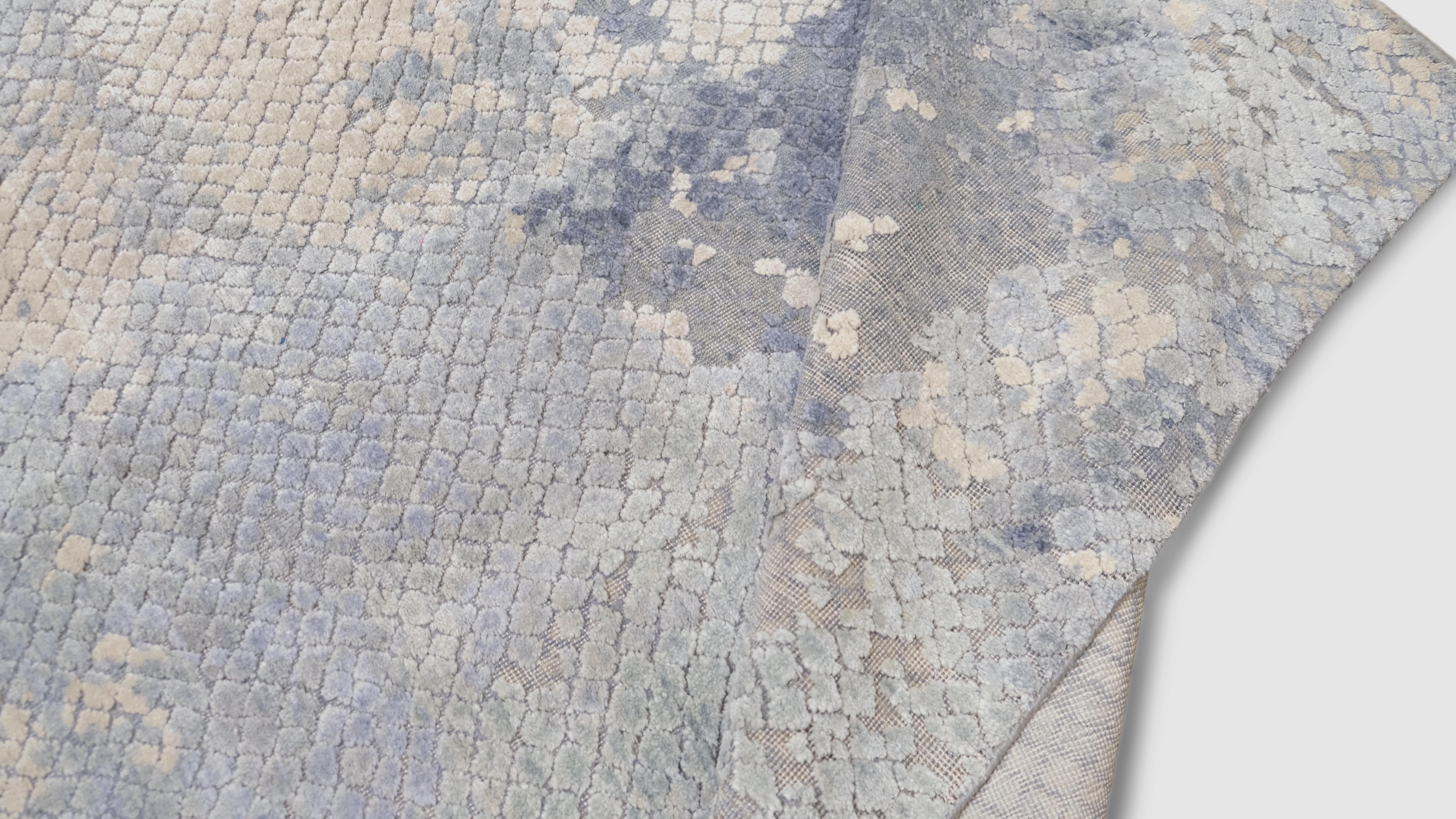 Noué à la main Modernity Unique Patterned Fine Hand Knotted Rug (tapis noué à la main)  11'10''x15' en vente