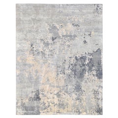 Modern Unique Patterned Fine Hand Knotted Rug  11'10''x15'