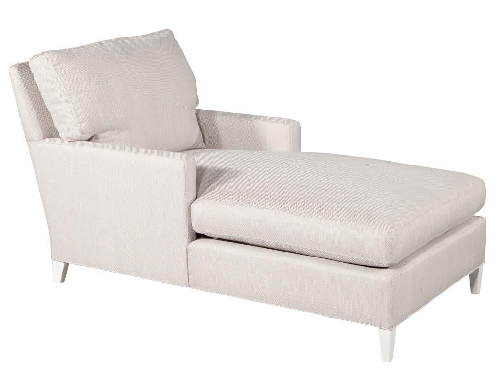 Late 20th Century Modern Upholstered Chaise Lounge