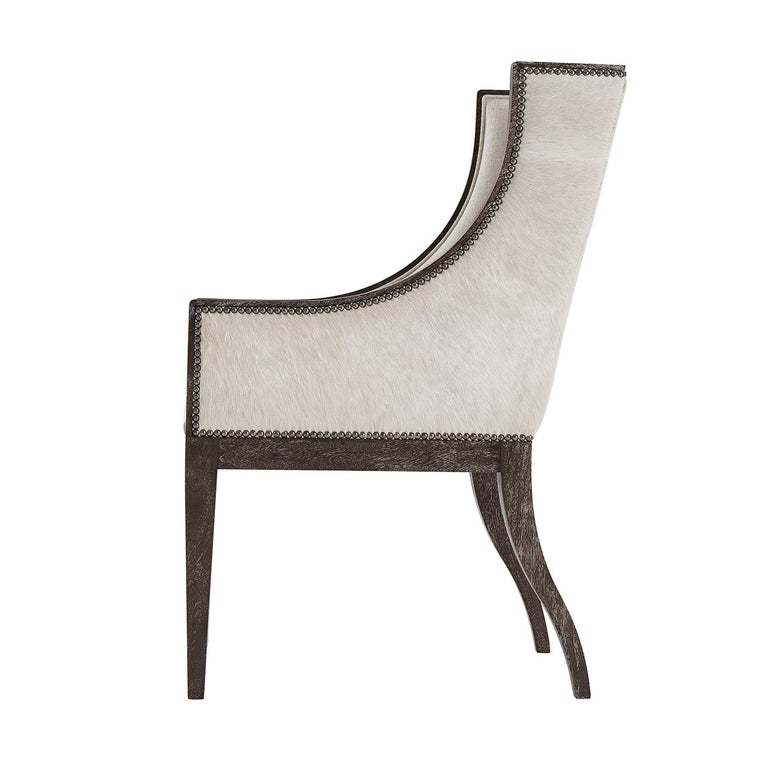 Modern Upholstered Dining Armchair For Sale at 1stDibs