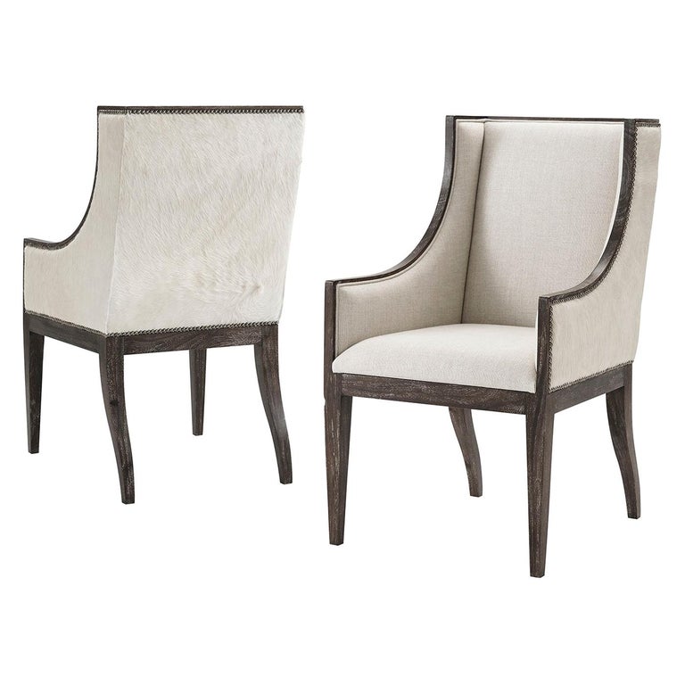 Modern Upholstered Dining Armchair For, Mahogany Upholstered Dining Chairs With Arms