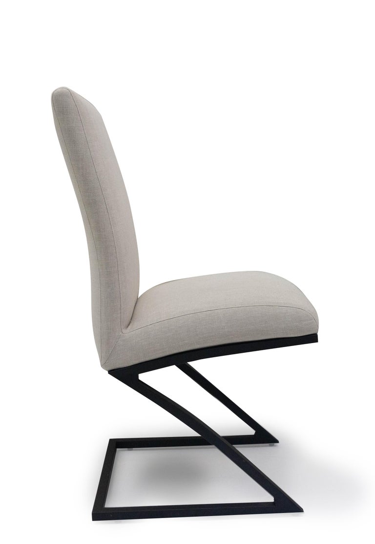 Contemporary Modern Upholstered Dining Chair For Sale