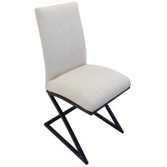 Chaise de salle à manger moderne tapissée