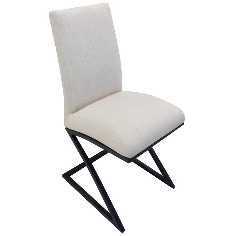 Modern Upholstered Dining Chair For Sale at 1stDibs