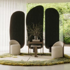 Moderner Elis-Hocker aus Samt, handgefertigt von Stylish Club