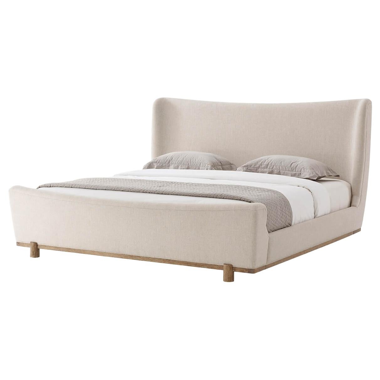 Modern Upholstered King Size Bed