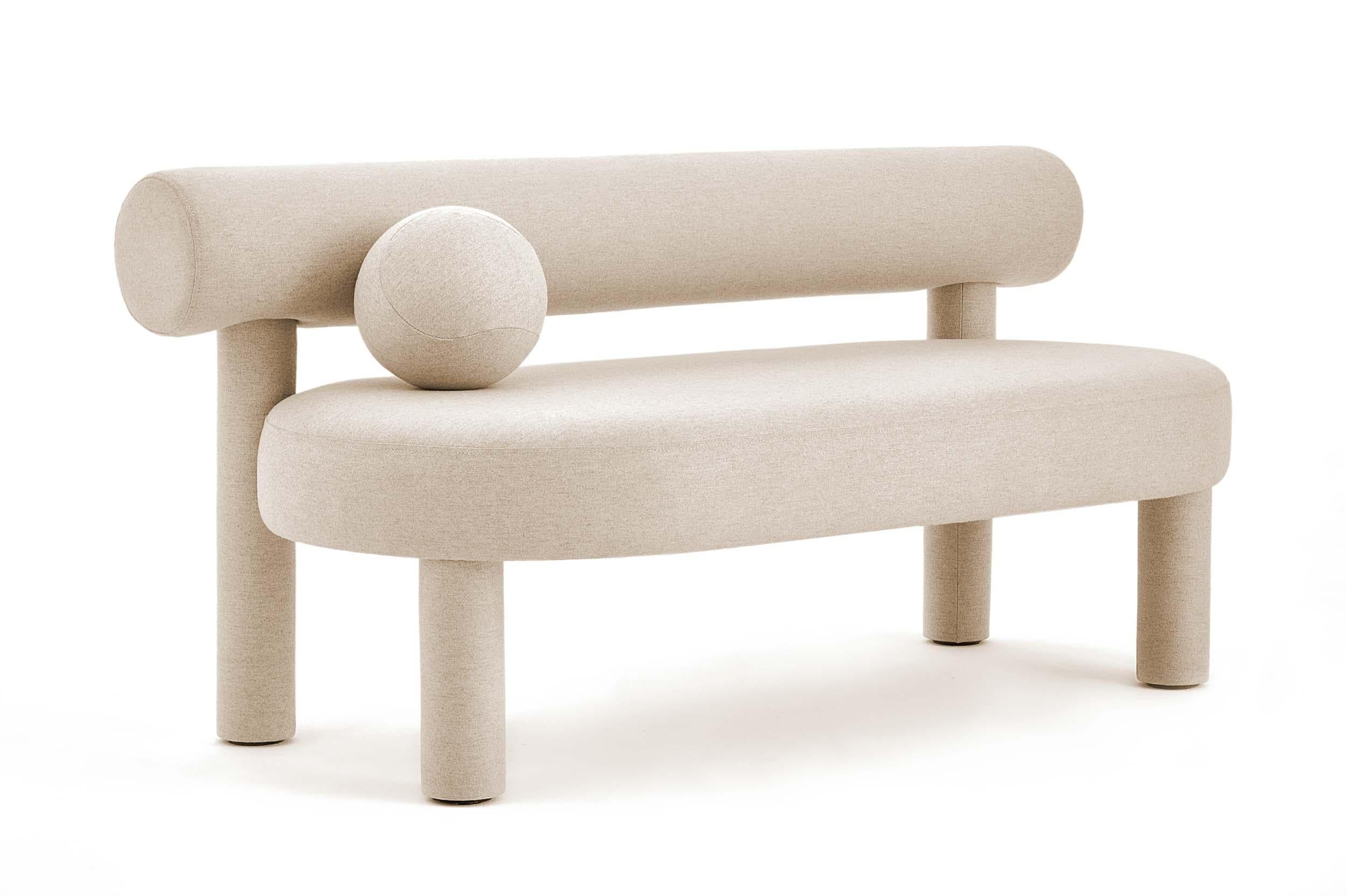 Modernes gepolstertes Sofa „Gropius CS1“ von NOOM, Wolle, Calico 29 im Angebot 9