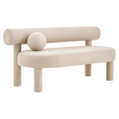 Modern Upholstered Sofa 'Gropius CS1' by NOOM, Wool, Calico 29