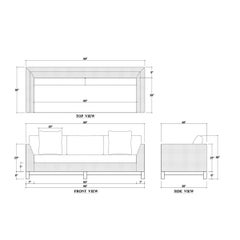 Modern Upholstered Sofa in Arctic White