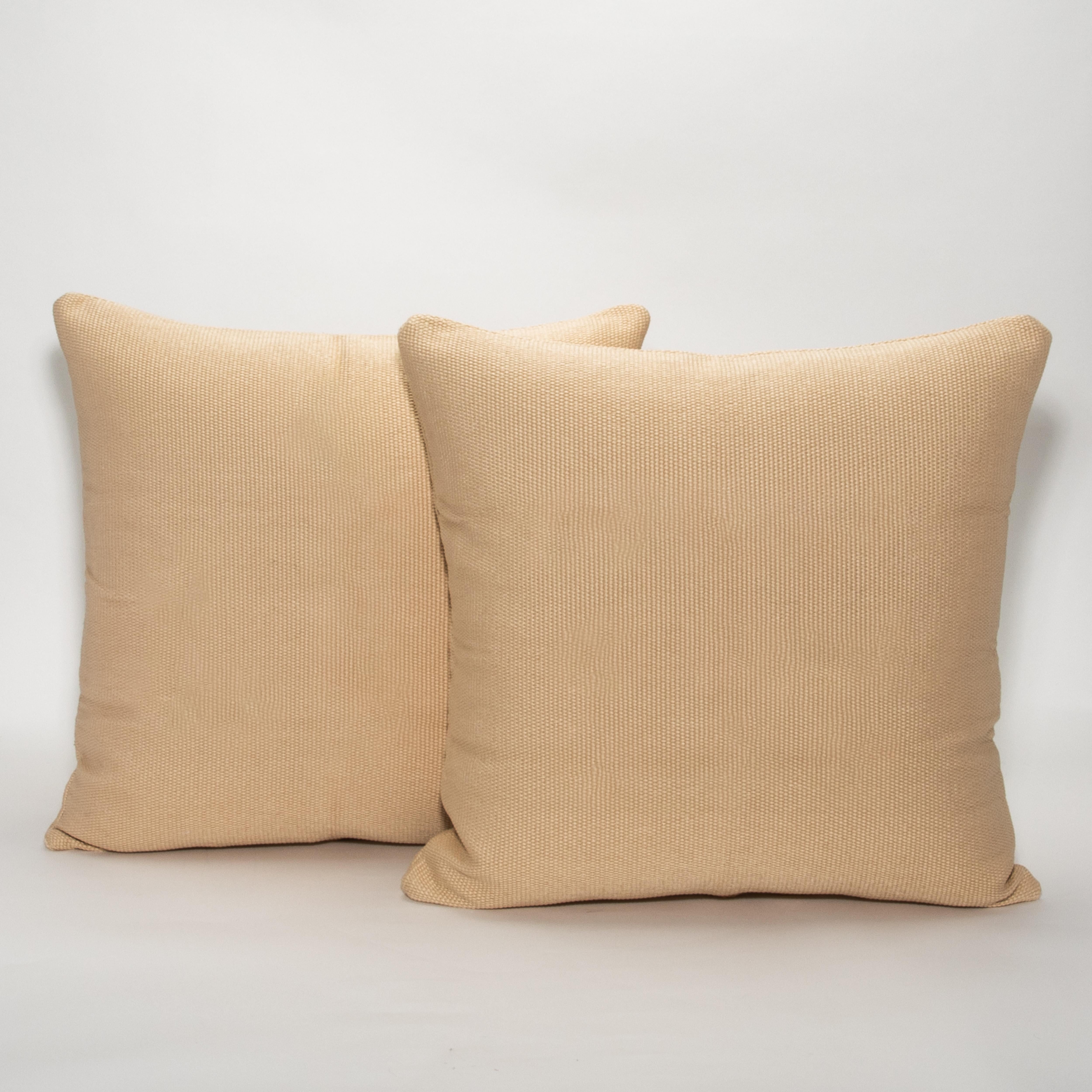 Fatto a mano Cuscino decorativo Modern Vanilla Weave di MOGUL in vendita