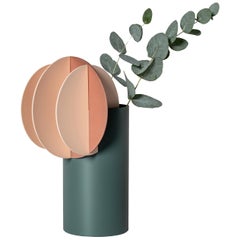 Modern Vase Delaunay CS10 by Noom in Copper and Steel