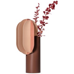 Modern Vase Gabo CS7 by Noom in Copper and Steel