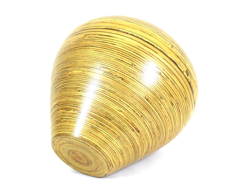 Modern Vase in Spun Bamboo For Sale at 1stDibs