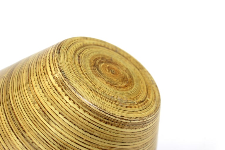 Modern Vase in Spun Bamboo For Sale at 1stDibs