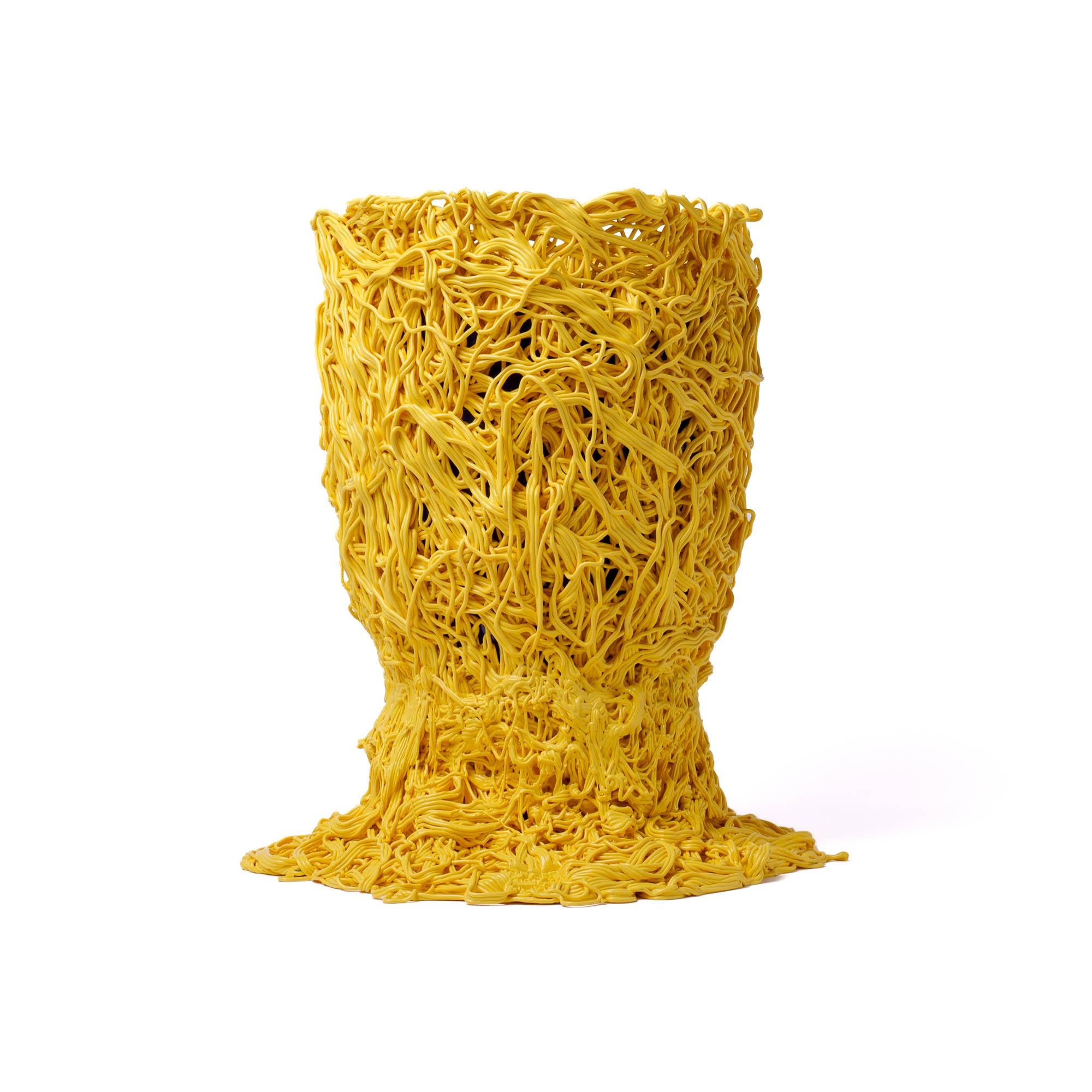 Moss Vase - Matt Pastel Yellow, Blue
Vase in soft resin designed by Gaetano Pesce for Fish Design 1995 collection.

Measures: L - ø 26cm x H 38cm
Colours: Matt Pastel Yellow, Blue
Material: RESIN
Vase in soft resin designed by Gaetano Pesce in 1995