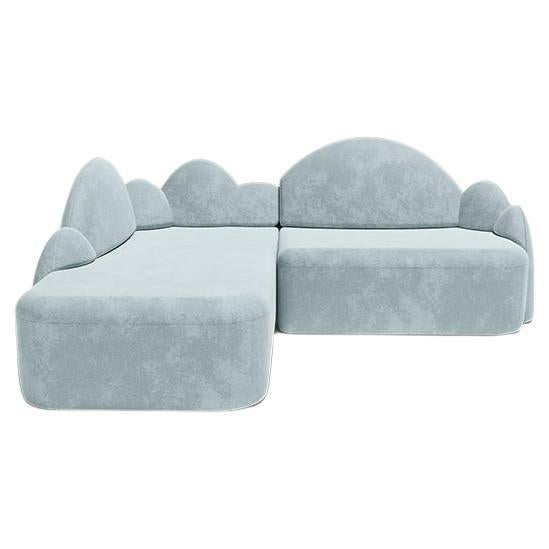 With its futuristic cloud-shaped appearance, Cloud Sofa is inspired by Pixar's short film and is the ideal item for any bedroom or other division. This version presents itself with a “L” shaped design, for play and rest. Every feature of this item