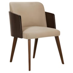 Silla de comedor «Modern Velvet» con estructura de roble ceruso, de José Castro