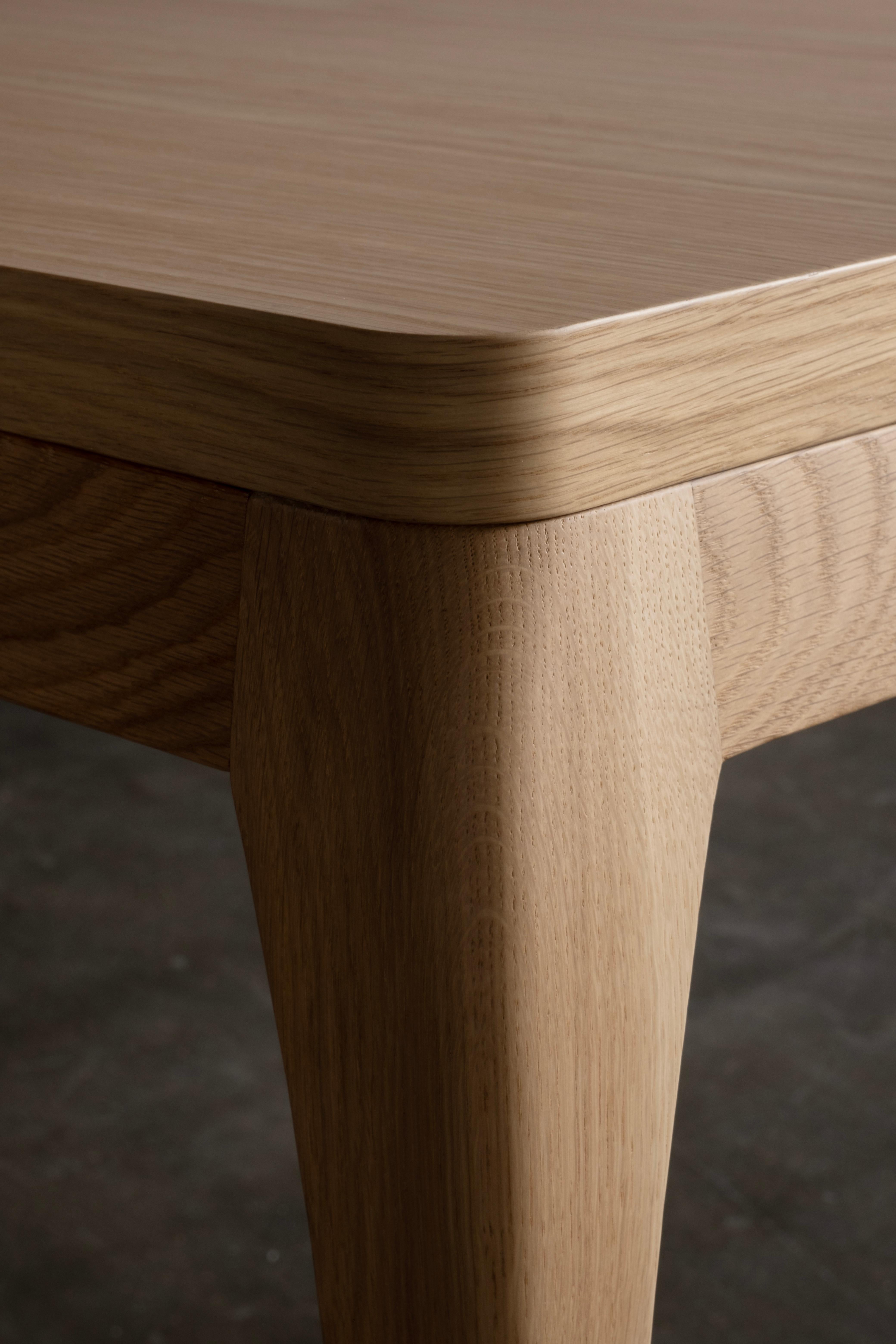 XXI secolo e contemporaneo Tavolo da pranzo moderno Venise, Oak Oak americano, fatto a mano in Portogallo da Greenapple in vendita
