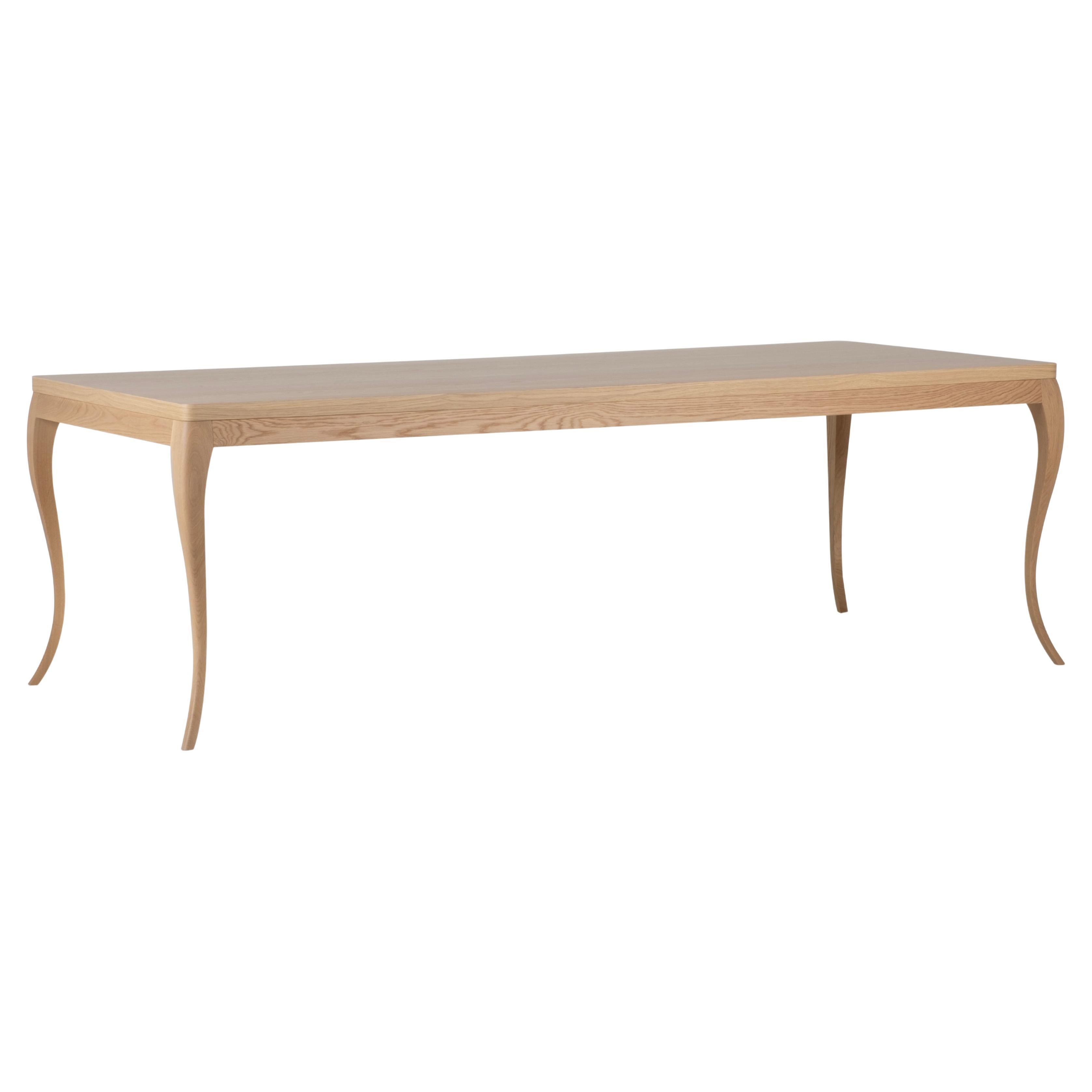 Tavolo da pranzo moderno Venise, Oak Oak americano, fatto a mano in Portogallo da Greenapple