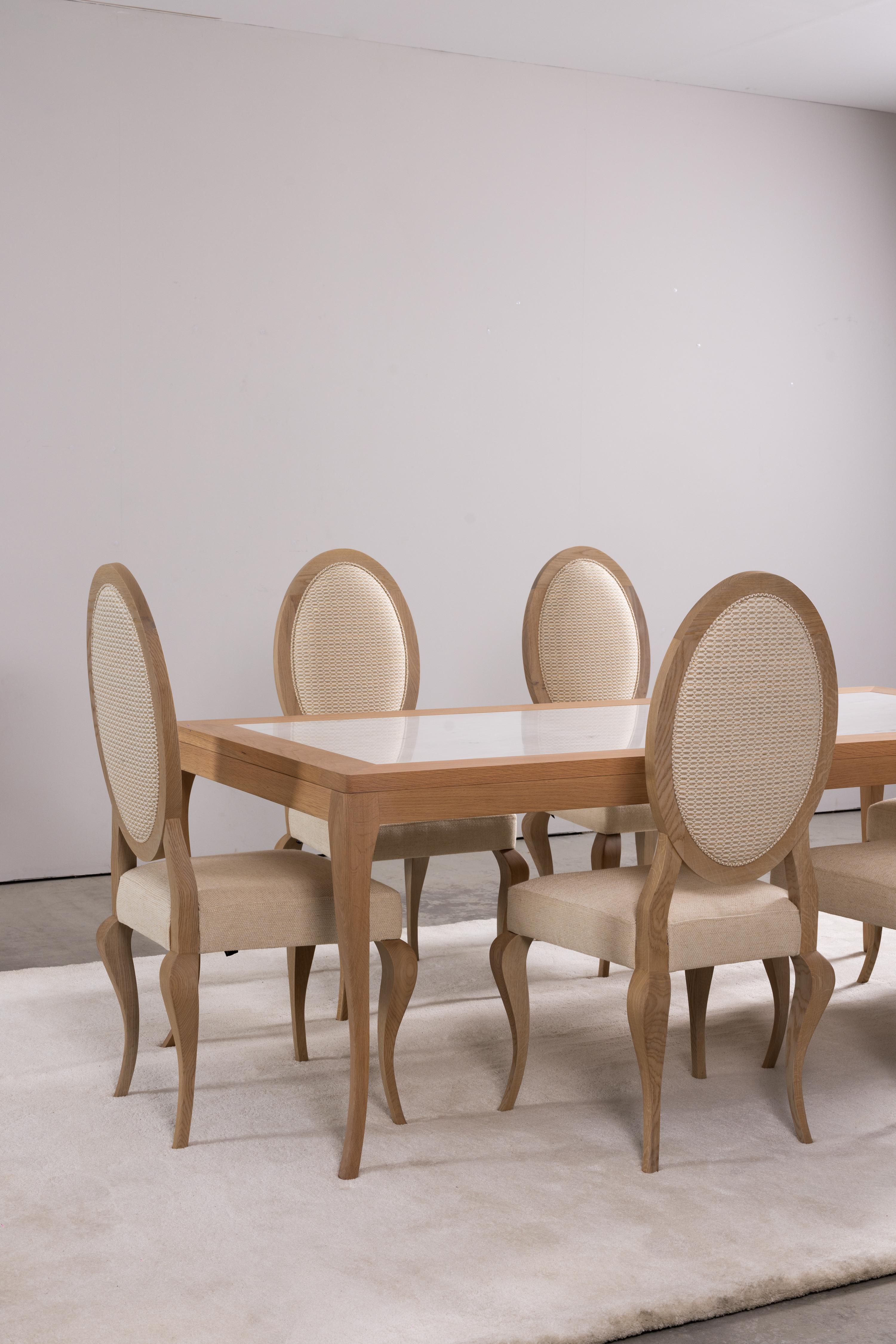 Tavolo da pranzo moderno Venise, Oak Oak americano, Shadow Onyx, fatto a mano da Greenapple In condizioni Nuovo in vendita a Lisboa, PT