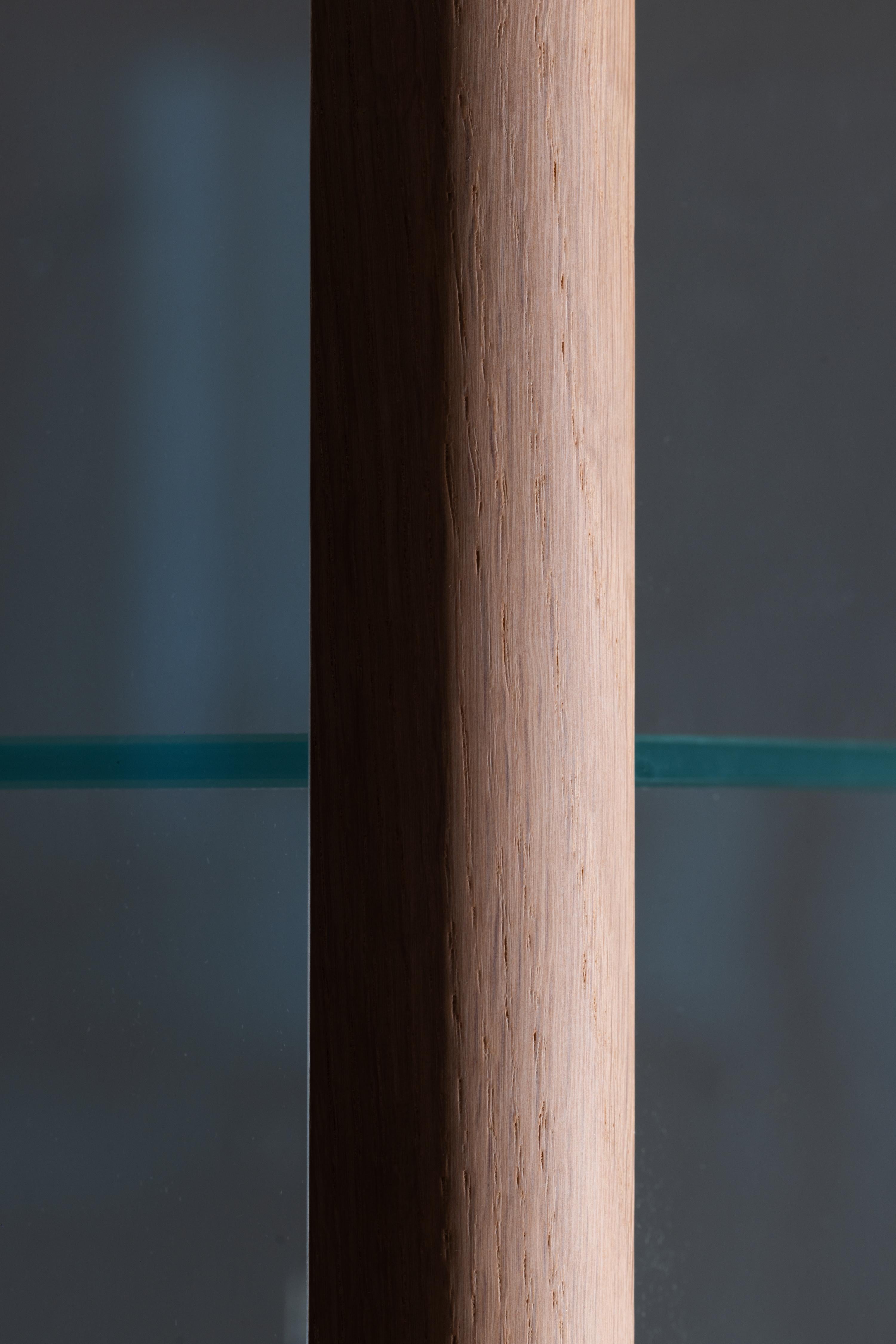 Vitrine Venise moderne, Miel Onyx, Oak, fait main au Portugal par Greenapple en vente 2