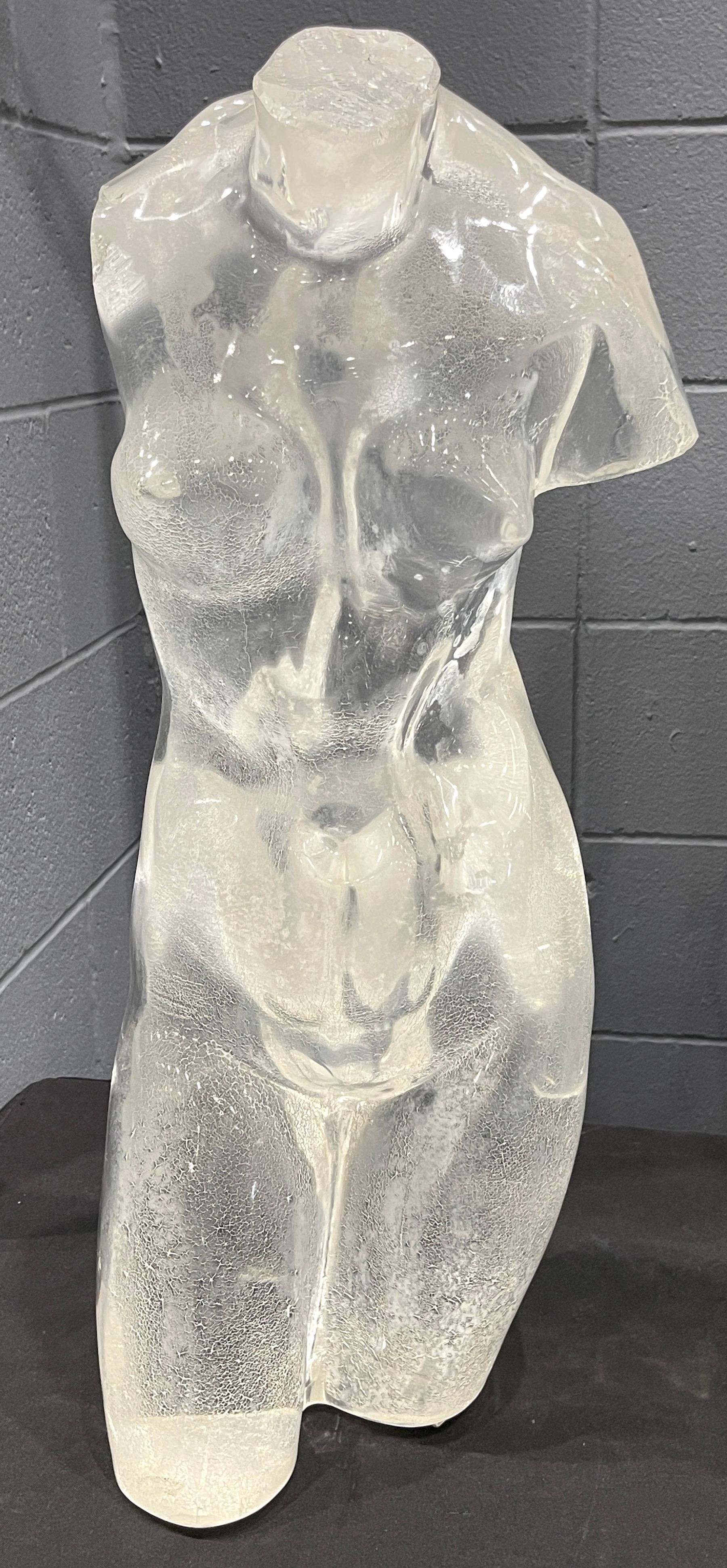 Modern 'Venus De Milo' Lucite Sculpture by Gabriele De Stefano, 31/160 7