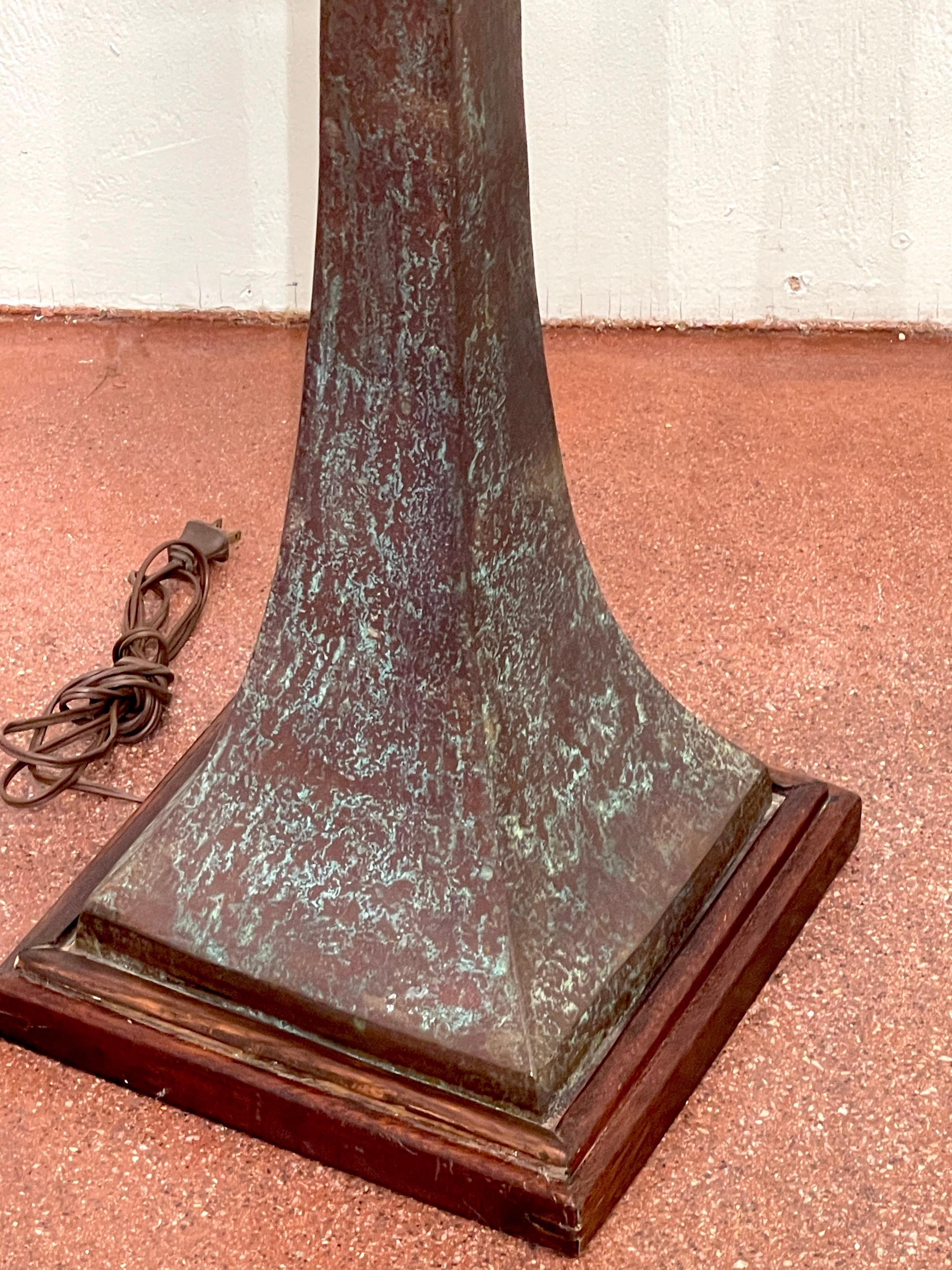 Modern Verdigris Bronze Floor Lamp by Stewart Ross James for Hansen For Sale 5